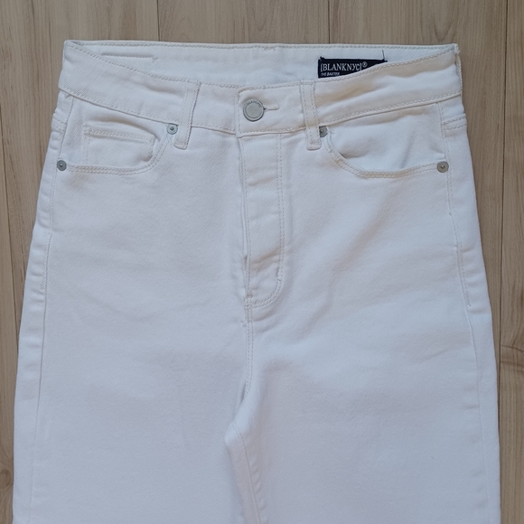 BLANKNYC Baxter Ribcage Straight Leg Jeans Natural White (Off-White) Size 27 - Picture 7 of 10